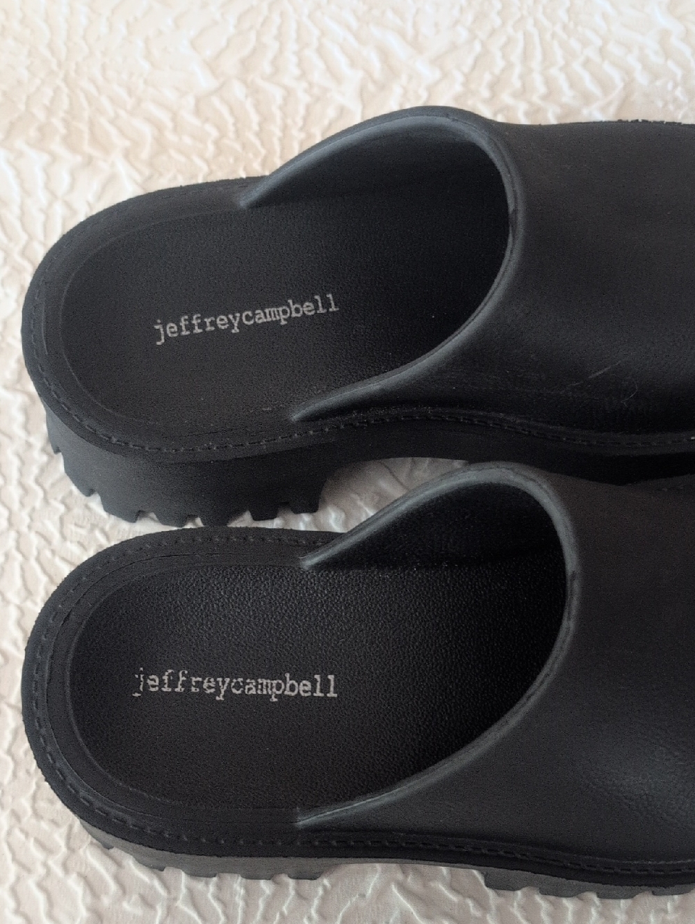 Women’s Black Platform Clog Mules - Picture 2 of 8